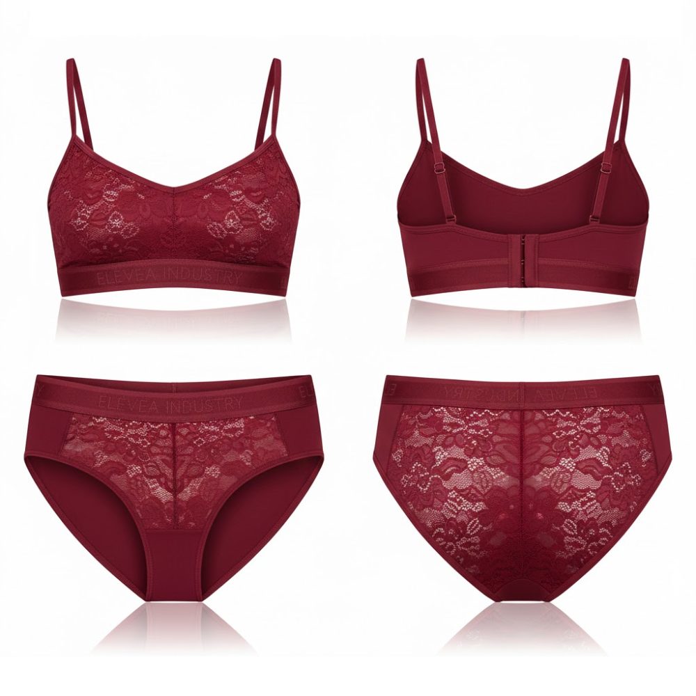 Lace Bikini Underwear with Cotton Gusset Soft Stretch Lace Comfortable Breathable Womens Lingerie