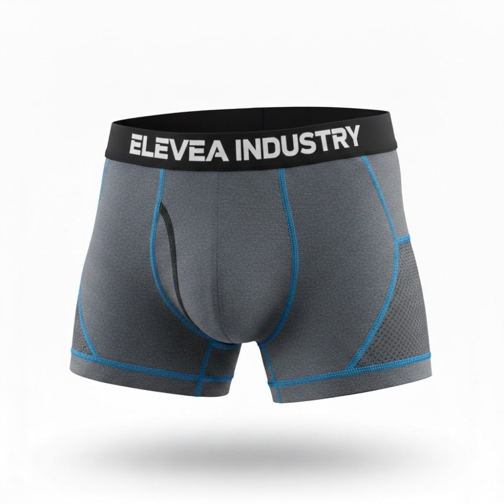 Performance Active Boxer Dry Fit Underwear Moisture Wicking Polyester Spandex Breathable Gym Wear
